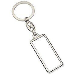 Sublimasyon Gümüş Krom Anahtarlık-Çift Taraflı - 2