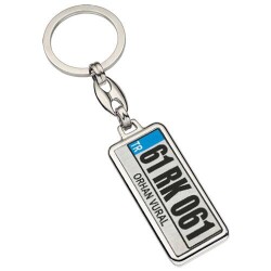 Sublimasyon Gümüş Krom Anahtarlık-Çift Taraflı - 3