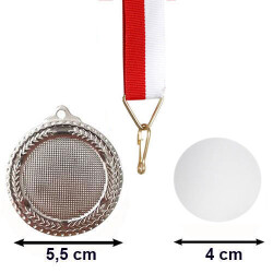Sublimasyon Gümüş Madalya 5.5 cm - 1