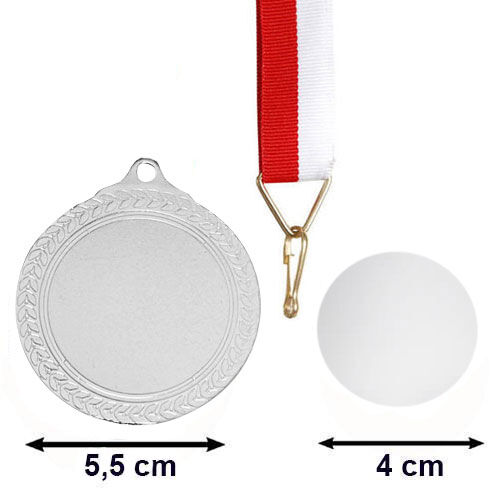 Sublimasyon Gümüş Madalya 5.5 cm - OFİSOMİ-S
