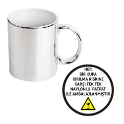 Sublimasyon Gümüş Metalik Kupa - Kutulu - 4