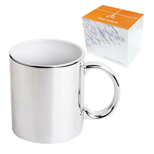 Sublimasyon Gümüş Metalik Kupa - Kutulu - OFİSOMİ-S