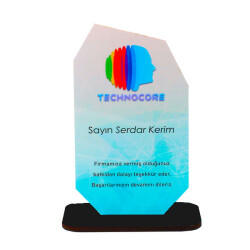 Sublimasyon HDF Ahşap Ödül Plaketi 10x18 cm - 3