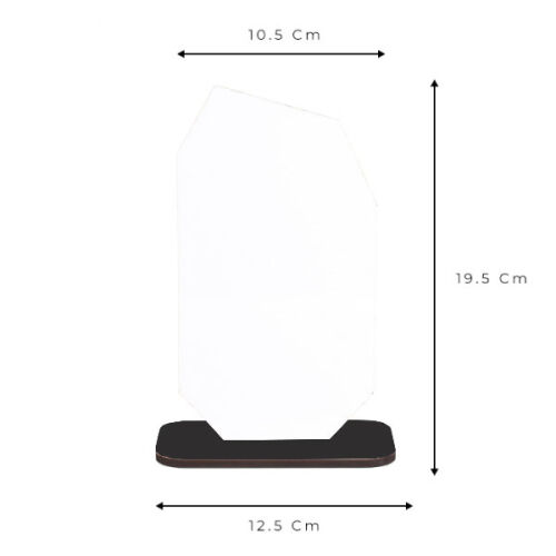 Sublimasyon HDF Ahşap Ödül Plaketi 10x18 cm - 4