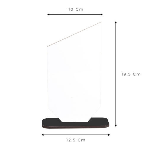 Sublimasyon HDF Ahşap Ödül Plaketi 10x19 cm - OFİSOMİ-S