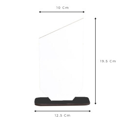 Sublimasyon HDF Ahşap Ödül Plaketi 10x19 cm - 1