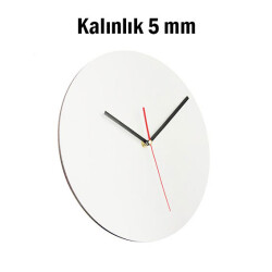 Sublimasyon HDF Yuvarlak Saat 28 cm - 1