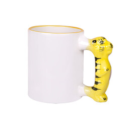 Süblimasyon Kaplan Kulplu Kupa - Kutulu - 4