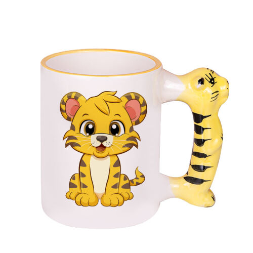 Süblimasyon Kaplan Kulplu Kupa - Kutulu - OFİSOMİ-T (1)