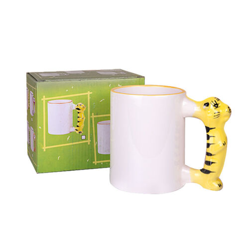 Süblimasyon Kaplan Kulplu Kupa - Kutulu - OFİSOMİ-T