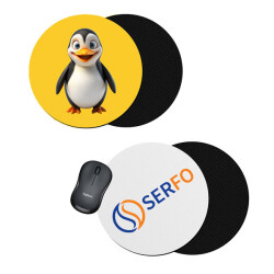 Sublimasyon İthal Yuvarlak Mouse Pad 3 mm - 19,5 cm - 2