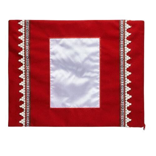 Sublimasyon Kadife Dikdörtgen Güpürlü Yastık - OFİSOMİ-S