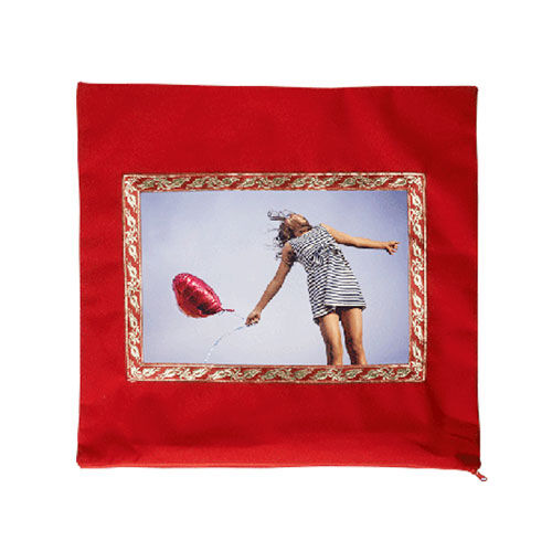 Sublimasyon Kadife Kare Yastık - Kırmızı - OFİSOMİ-S (1)