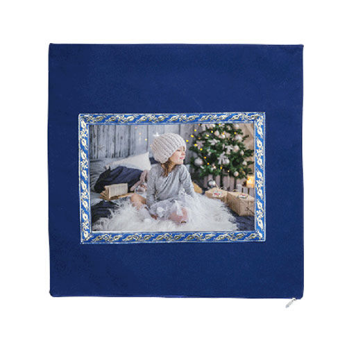 Sublimasyon Kadife Kare Yastık - Lacivert - OFİSOMİ-S (1)