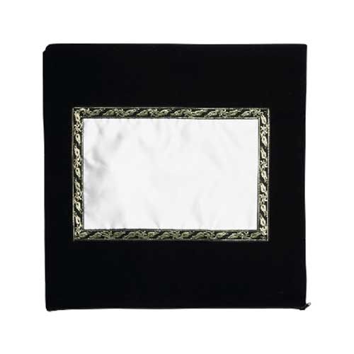 Sublimasyon Kadife Kare Yastık - Siyah - OFİSOMİ-S