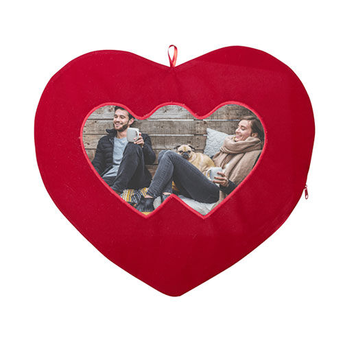 Sublimasyon Kalp Aşk Yastığı - OFİSOMİ-S (1)