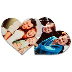 Sublimasyon Kalp Magnet 13x14 cm - 2