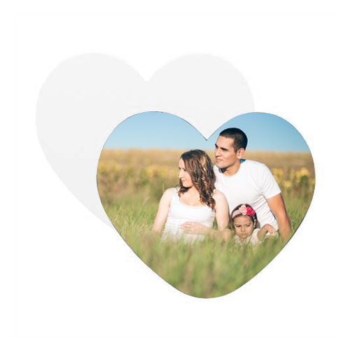 Sublimasyon Kalp Magnet 7x8 cm - OFİSOMİ-S