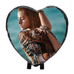 Sublimasyon Kalp Taş 15X15 cm - 1