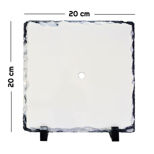 Süblimasyon Kare Doğal Saat Taşı - OFİSOMİ-T