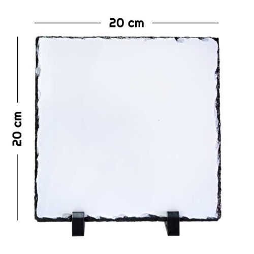 Süblimasyon Kare Doğal Taş Fotoğraf Çerçevesi - OFİSOMİ-T