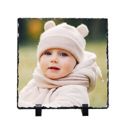 Süblimasyon Kare Doğal Taş Fotoğraf Çerçevesi - 2