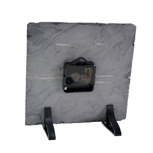 Süblimasyon Kare Doğal Taş Saat - 20x20cm - 3