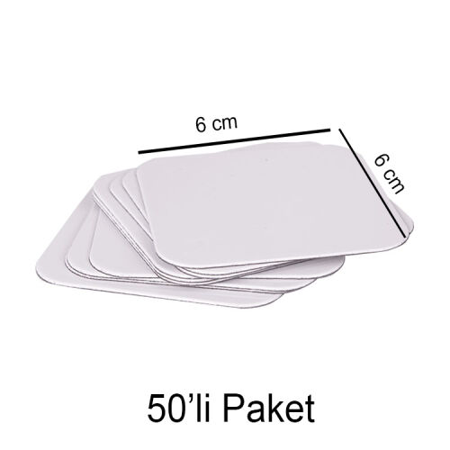 Süblimasyon Kare Magnet 6x6cm - 50'li Paket - 3