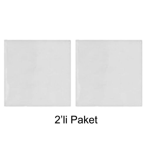 20x20cm Süblimasyon Kare Seramik - 2'li Paket - OFİSOMİ-T
