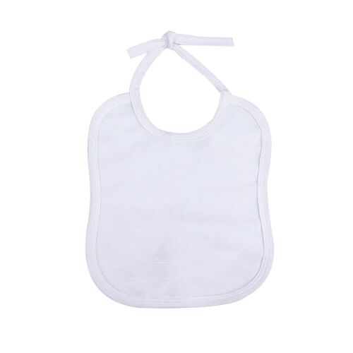 Süblimasyon Keten Beyaz Bebek Önlüğü - OFİSOMİ-T