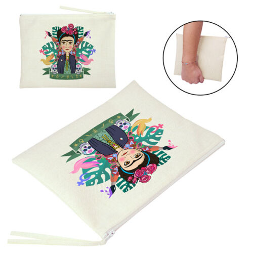 Sublimasyon Keten Makyaj Çantası 25x20 cm - OFİSOMİ-S (1)