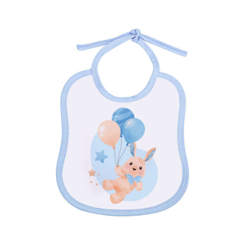 Süblimasyon Keten Mavi Bebek Önlüğü - OFİSOMİ-T (1)