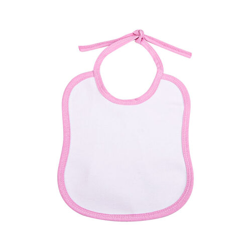 Süblimasyon Keten Pembe Bebek Önlüğü - OFİSOMİ-T