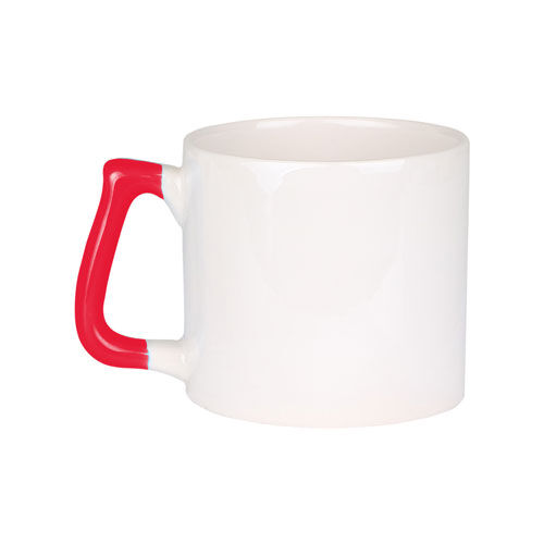 Sublimasyon Kırmızı Kulplu Seramik Gala Kupa - Kutulu - OFİSOMİ-S