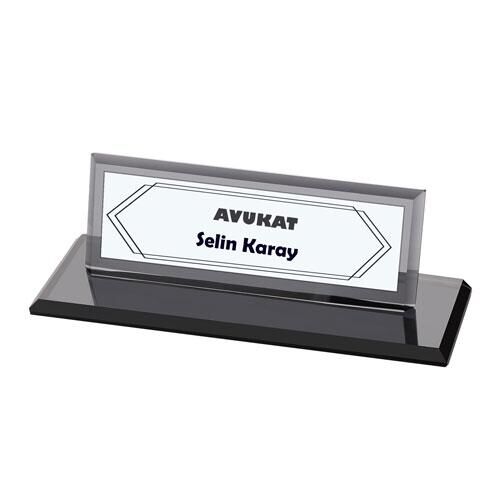Sublimasyon Kristal Masa İsimliği - OFİSOMİ-S