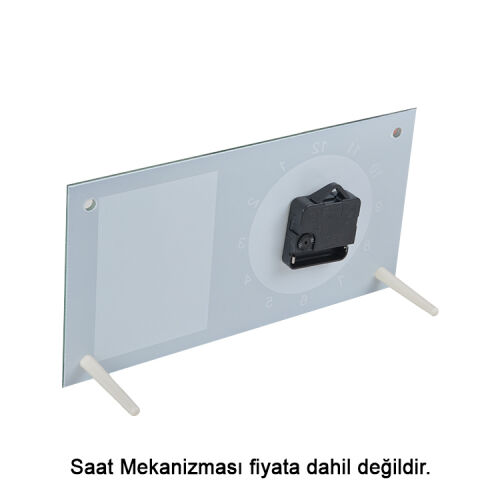 Süblimasyon Kristal Saat Camı - 16x30cm - 3