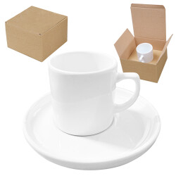 Sublimasyon Kutulu Kahve Fincanı - Beyaz Tabaklı - 2