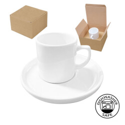 Sublimasyon Kutulu Kahve Fincanı - Beyaz Tabaklı - 3