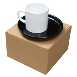 Sublimasyon Kutulu Kahve Fincanı - Siyah Tabaklı - 2