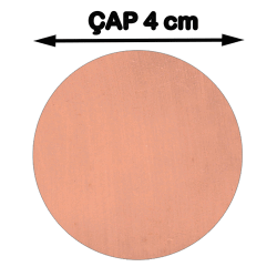 Sublimasyon Madalya Göbeği 4 cm Bronz - 2