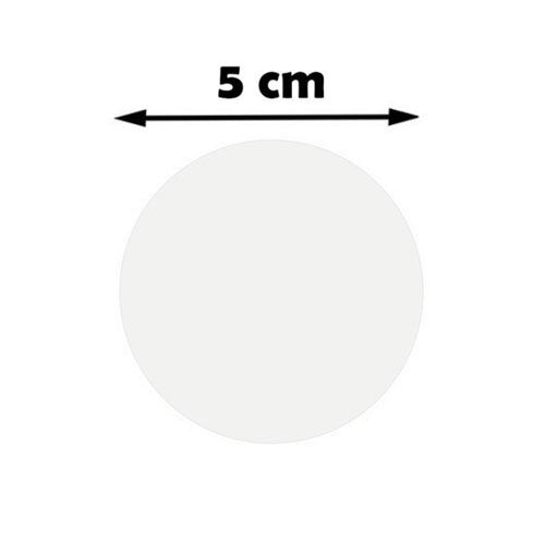 Sublimasyon Madalya Göbeği 5 cm - Beyaz - OFİSOMİ-S