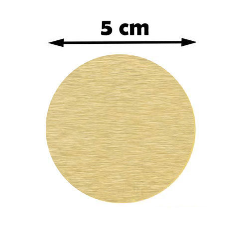 Sublimasyon Madalya Göbeği 5 cm - Fırçalı Altın - OFİSOMİ-S