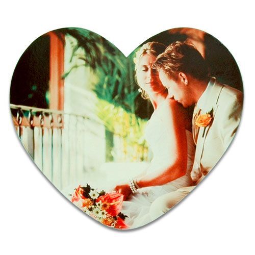 Sublimasyon Magnet Büyük Kalp 14cm x 13cm - OFİSOMİ