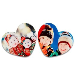 Sublimasyon Magnet Küçük Kalp 8cm x 7cm - 1