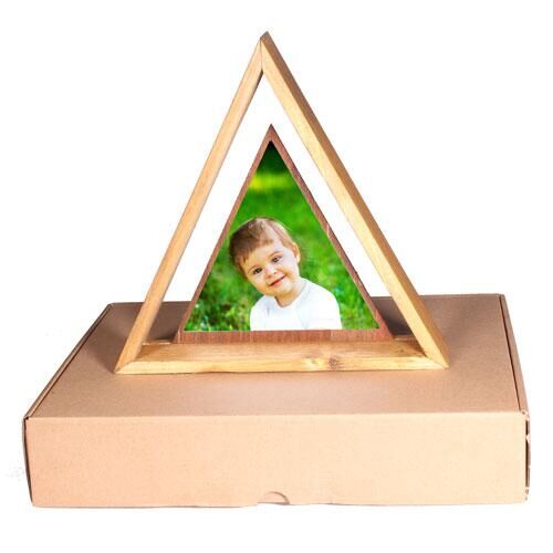 Sublimasyon Masaüstü Üçgen Ahşap Çerçeve - Sabit - 3