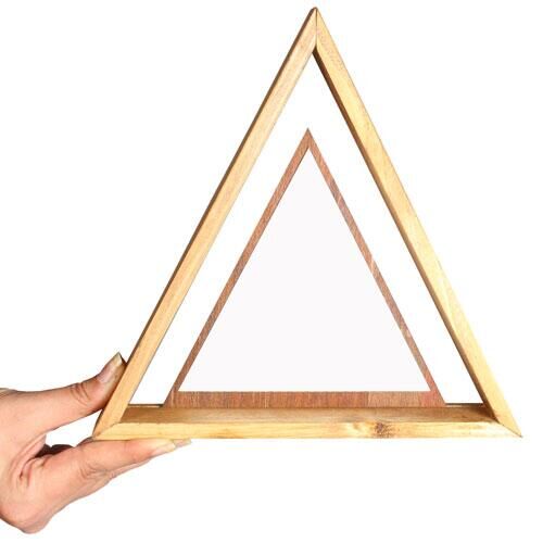 Sublimasyon Masaüstü Üçgen Ahşap Çerçeve - Sabit - OFİSOMİ-S (1)