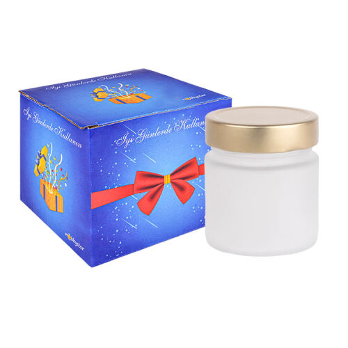 Süblimasyon Mason Buzlu Cam Kavanoz - OFİSOMİ-T