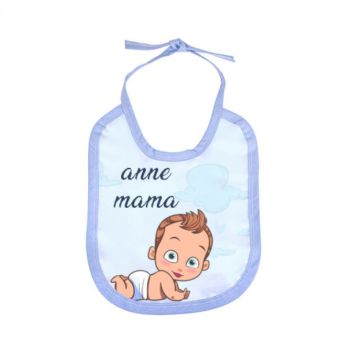 Süblimasyon Mavi Bebek Önlüğü - OFİSOMİ-T (1)