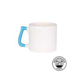 Sublimasyon Mavi Kulplu Seramik Gala Kupa - Kutulu - 3