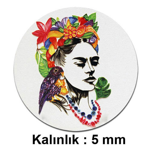 Sublimasyon MDF Eko.Yuvarlak Bardak Altlığı - 1